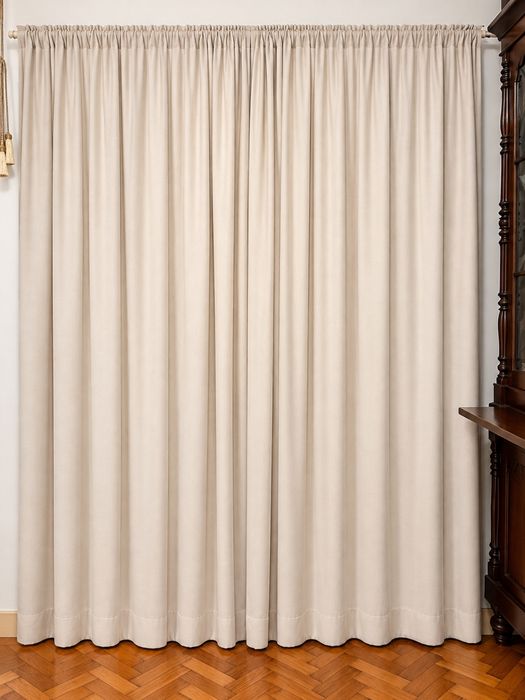 Cortinados Bege – 1 Par