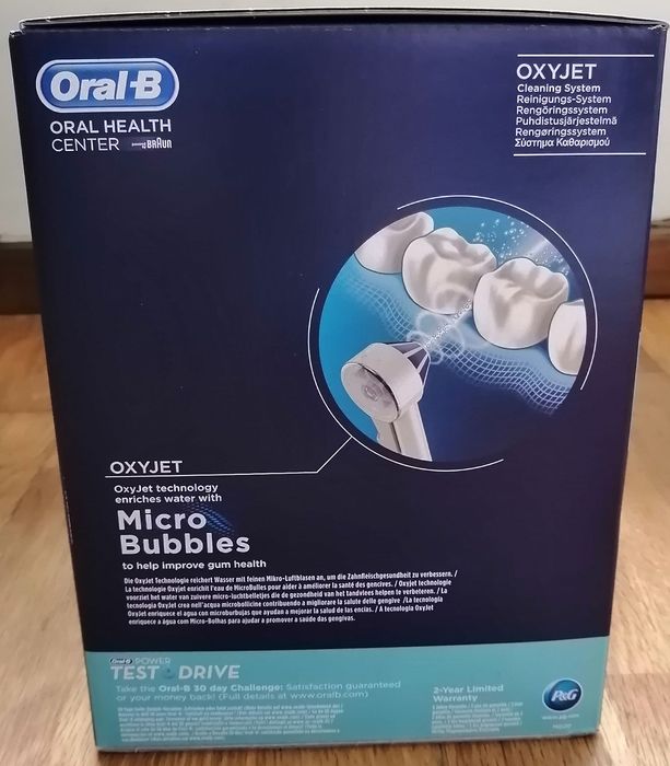 Irrigador ORAL-B OxyJet- novo, 3 anos de garantia