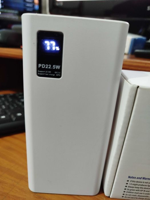 PowerBank 10.000 mAh suporta carregamento rápido Fast Charge 2 USB