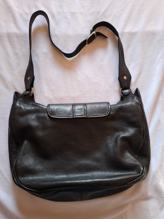 Bolsa grande pele preta