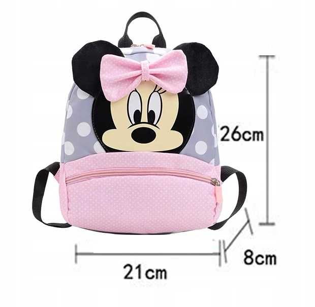 Plecak Mickey Mouse, do przedszkola dla 2-7 dla dziewczynek, spp703