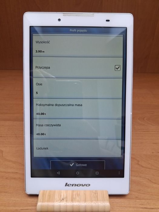 Tablet lenovo z wgraną nawigacją igo   nowe mapy