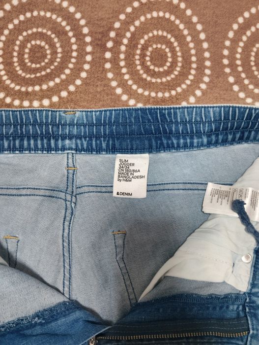 Чоловічі джинси джогери H&M Slim Jogger — Розмір 34/34