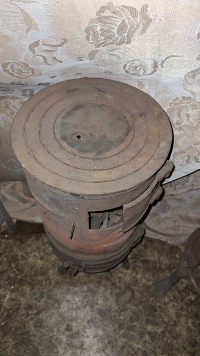 Piec koza żeliwny i szamotowy