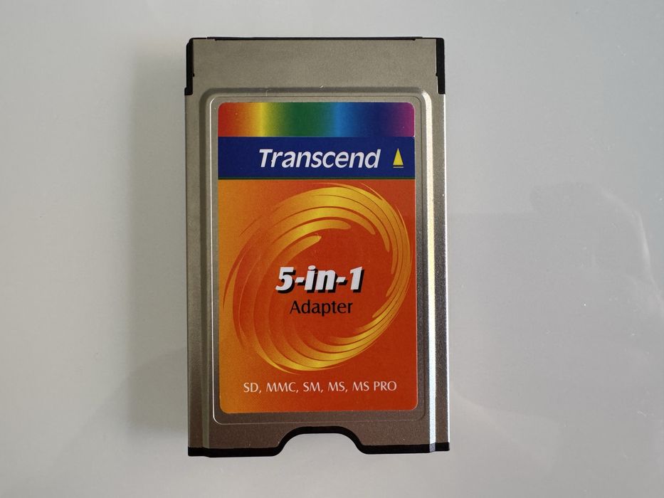 Adaptador PCMCIA - Transcend 5in1 - Cartões de Memória