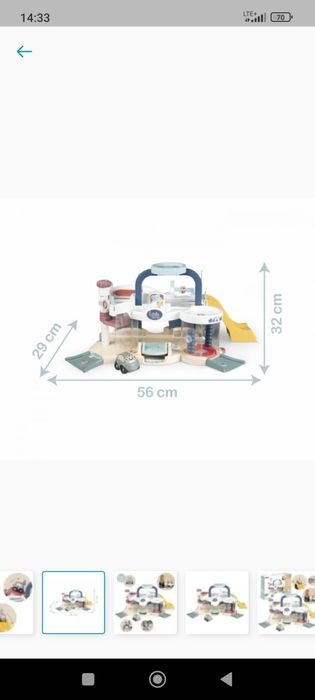 Little Smoby garaż parking myjnia winda