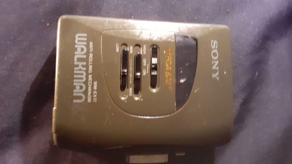 Radio a pilhas a funcionar