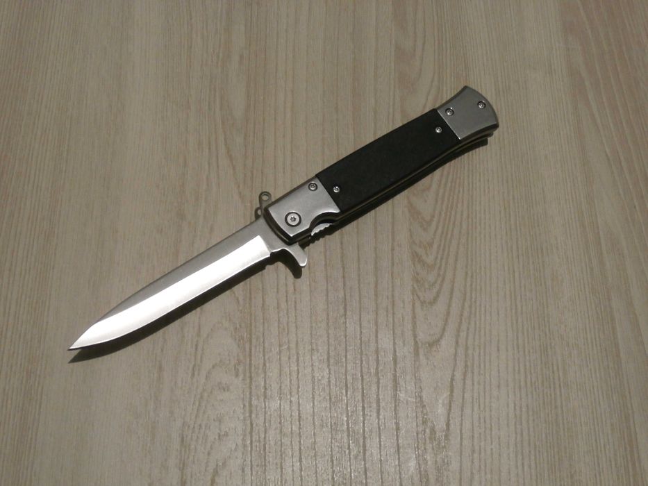 Ніж складний викидний Sog Flash Tanto Фліпер сатин Білий 21.5см,кліпса