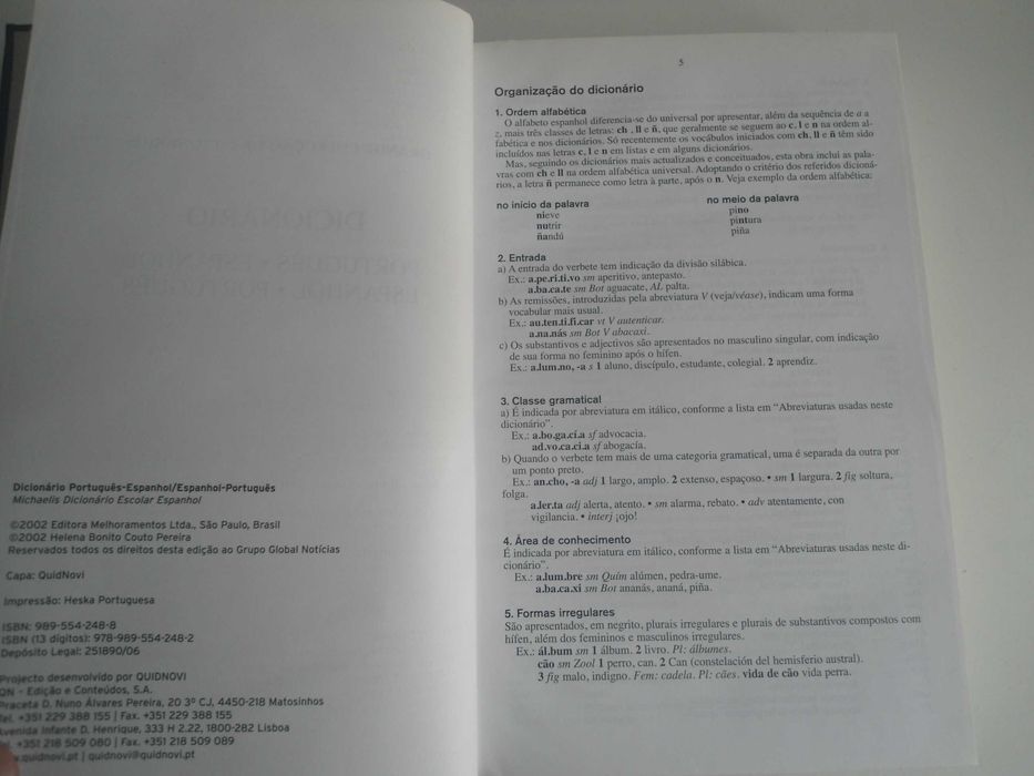 Dicionário Português-Espanhol e Espanhol-Português