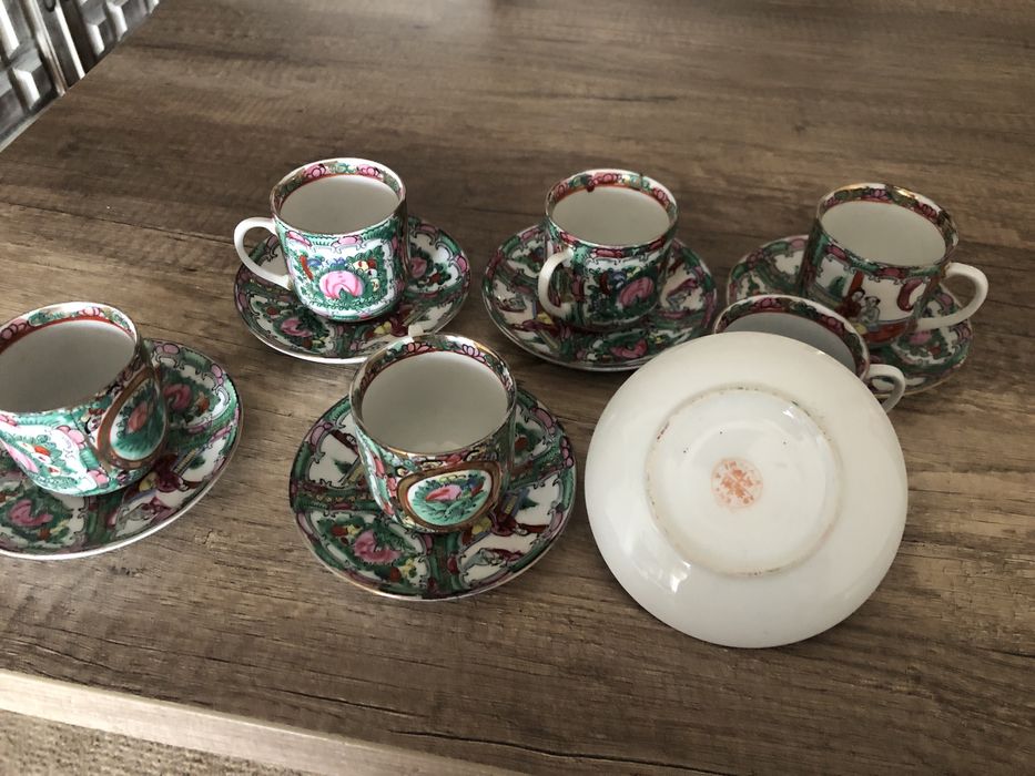 6 chávenas café com fundo cara da chinesa(Novas)