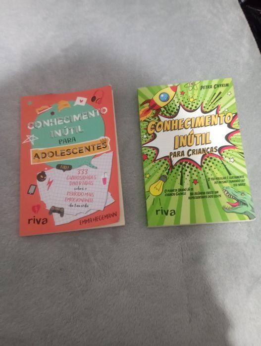 Vendo 2 livros de conhecimento inútil um de criança e outro adolescentes
