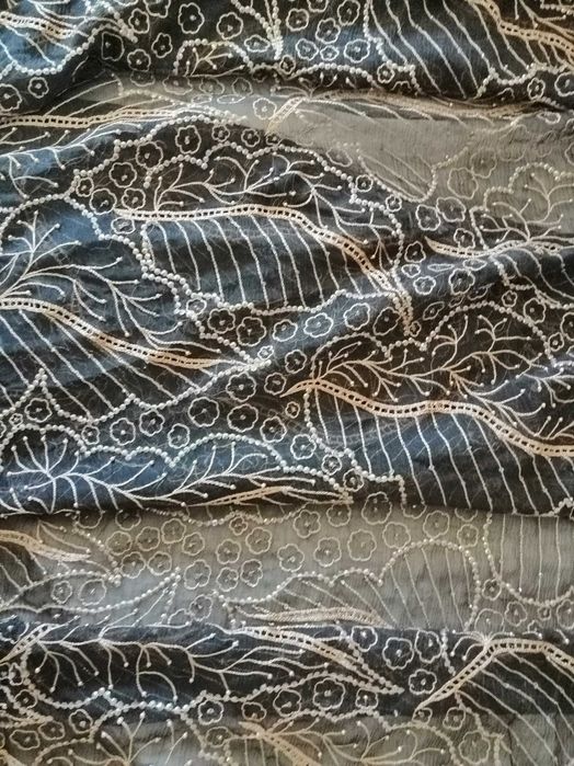 Tecido seda indiana 2,60*2,5 M bordado novo negociável