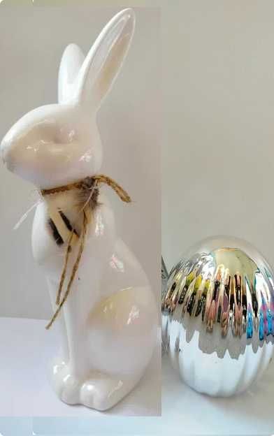 zając biały + srebne jajko