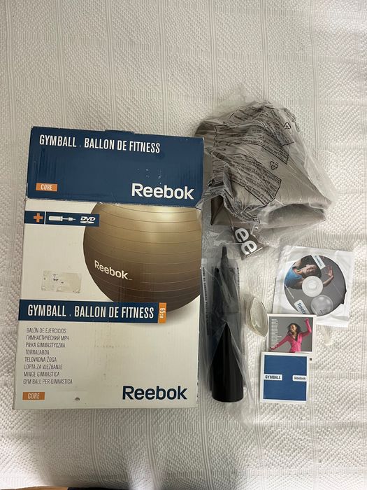 Bola ginastica Reebok 65cm cinzenta