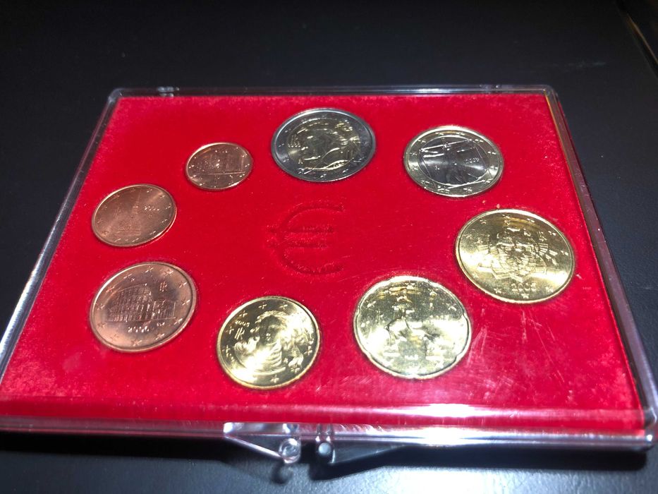Set Anual Euros Itália 2005 UNC com Estojo