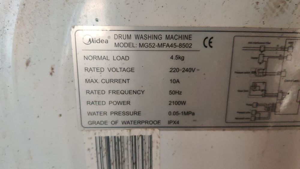 пральна машина midea