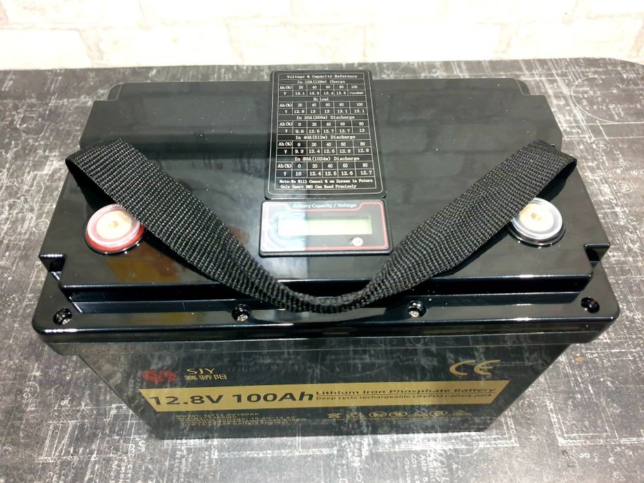 Акумулятор LiFePo4 (літій-залізо-фосфатний)SJY 12V  100Ah(1280Wh)