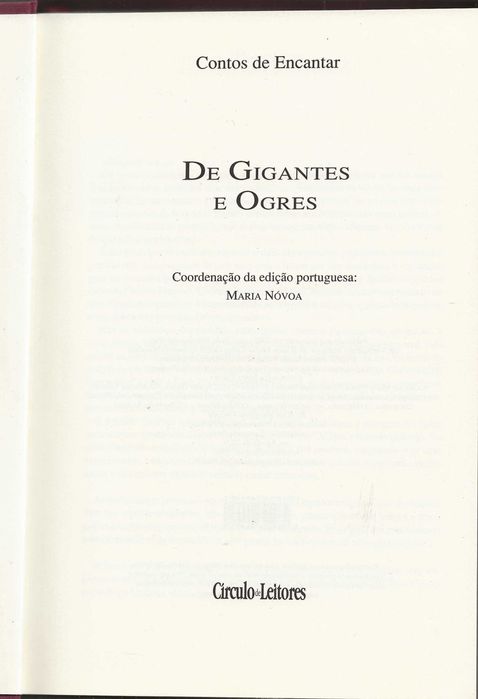 Biblioteca de Tesouros - Contos de Encantar: De Gigantes e Ogres