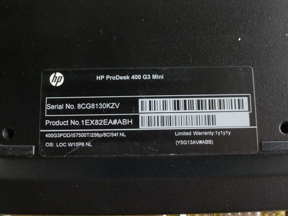 HP Prodesk Mini 400 G3 - 16GB DDR4 - 512GB SSD - Apple MacOS Sequoia