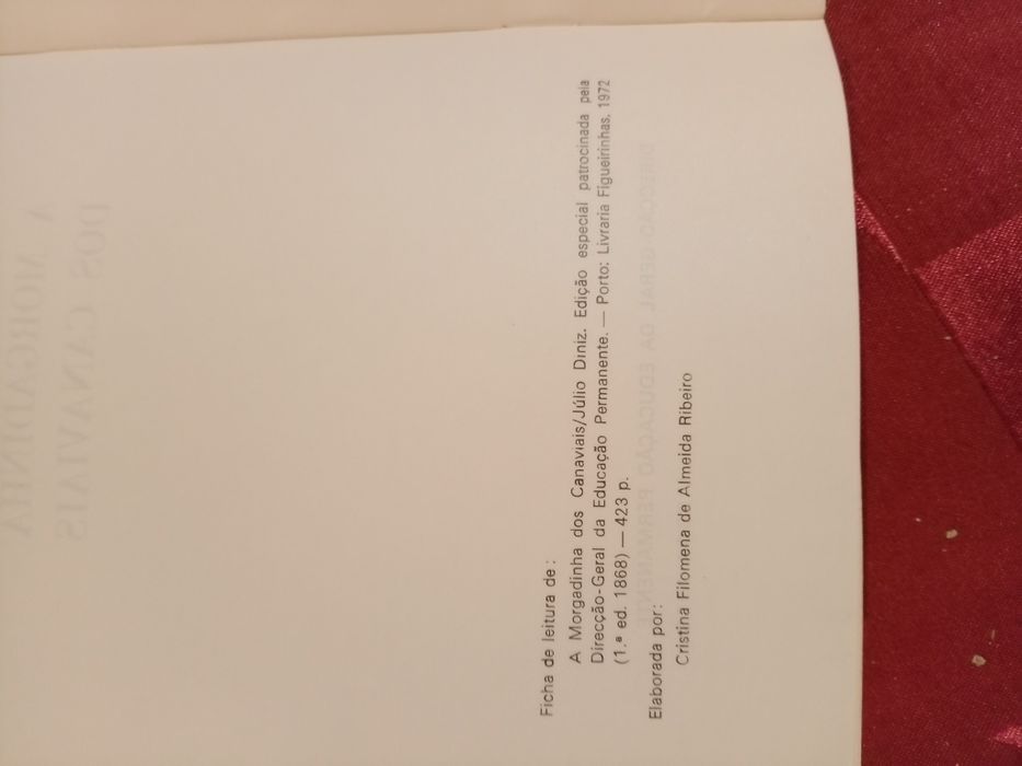 Livro a Morgadinha dos Canaviais