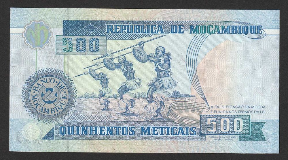 Mozambik 500 meticais 1991 - AA - stan bankowy UNC