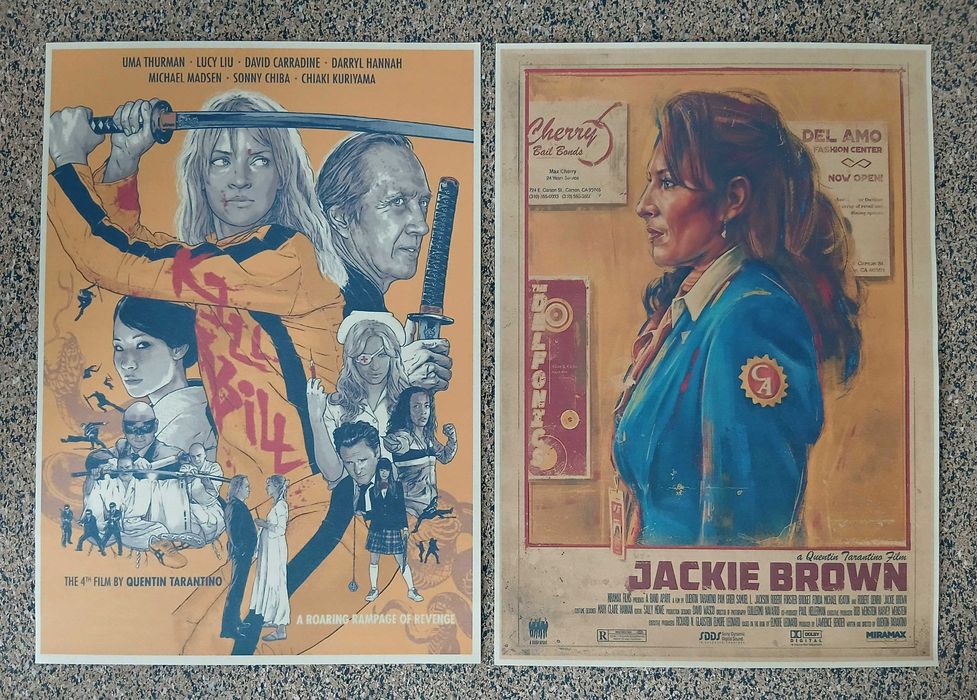 Lote de 5 Posters - QUENTIN TARANTINO (papel kraft, formato A3)