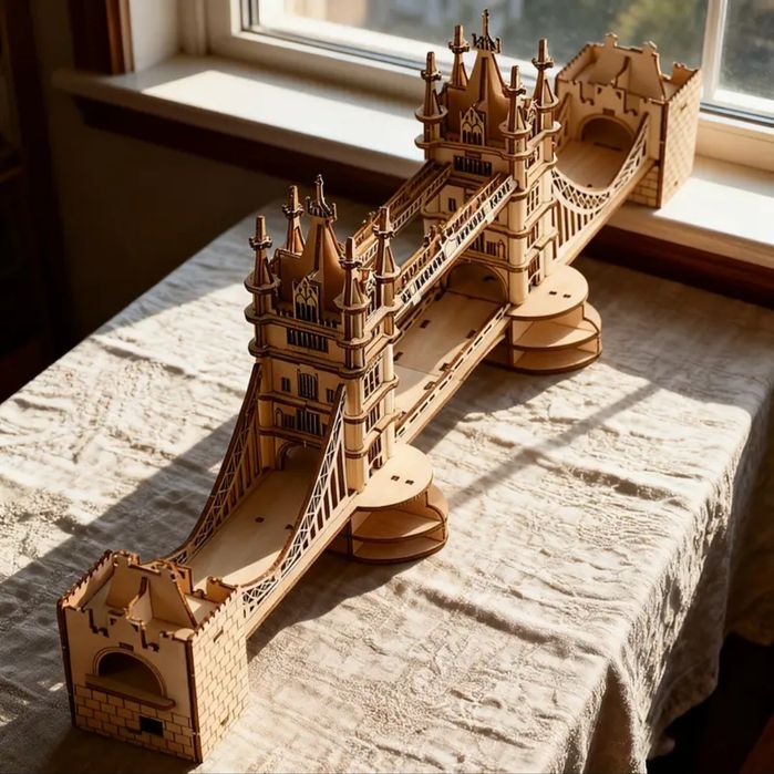 Дерев'яний конструктор Тауерський міст DIY набір для складання