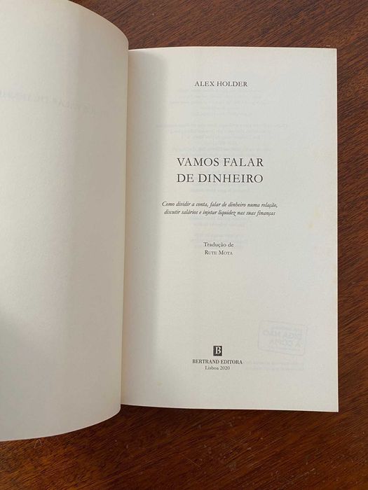 Vamos Falar de Dinheiro - Alex Holder