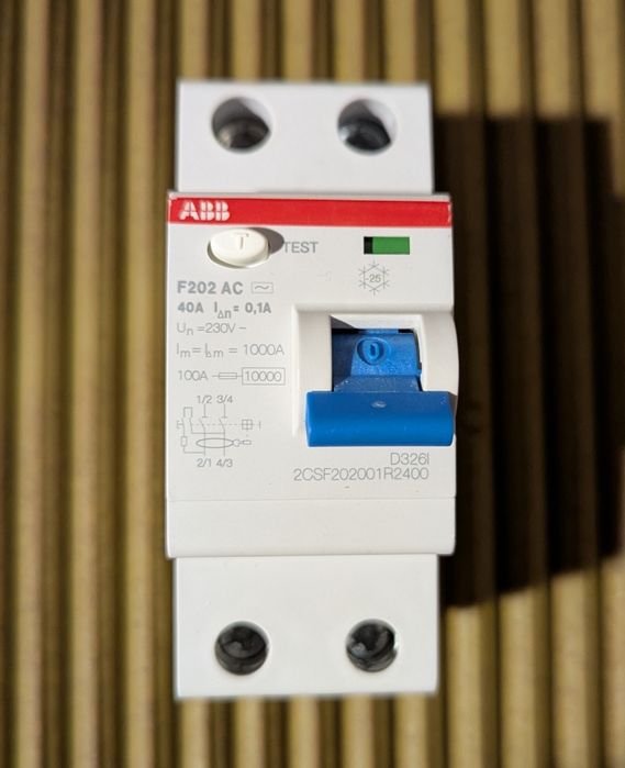 Диференційне реле УЗЗ  ABB  40A