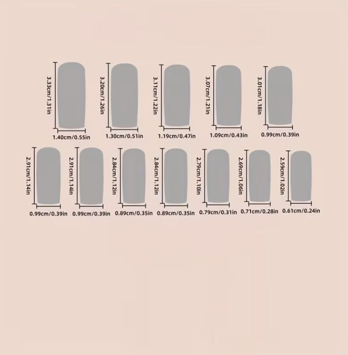 Накладні нігті квадратної форми