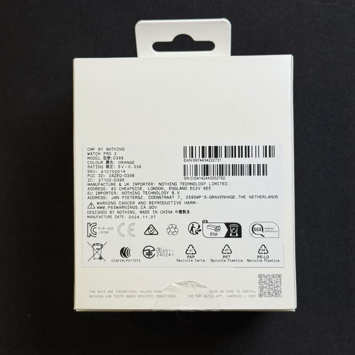 Smartwatch CMF BY NOTHING Watch Pro 2 pomarańczowy | jak nowy