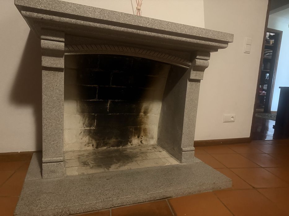 Lareira em marmore