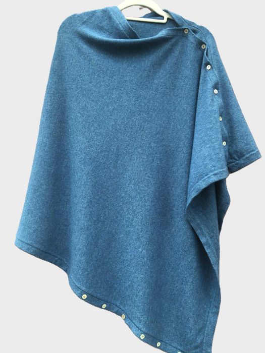 Шарф, Пончо Bird of Paradise, Кашемір, Шовк, перлинні гудзики, Італія