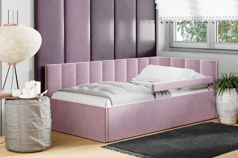 Tapczan Łóżko młodzieżowe z stelażem+ pojemnik szybka wysyłka