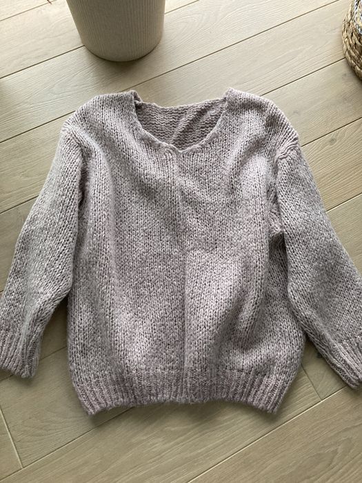 Sweter z wełną i alpaką oversize