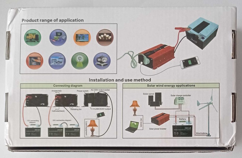 Przetwornica napięcia DC 12V do AC 220V
