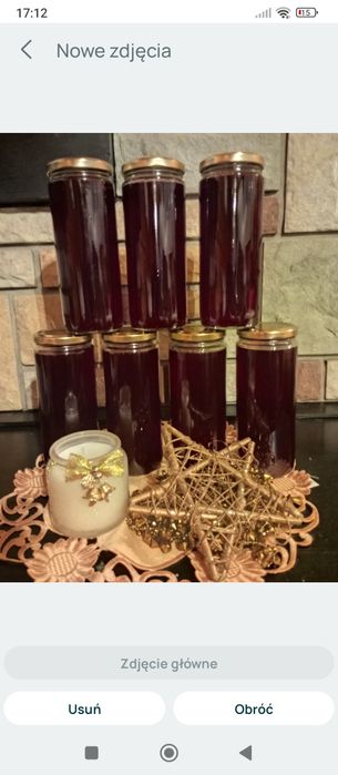 Zestaw 5*500 ml sok malinowy+ prezent gratis, link do użycia