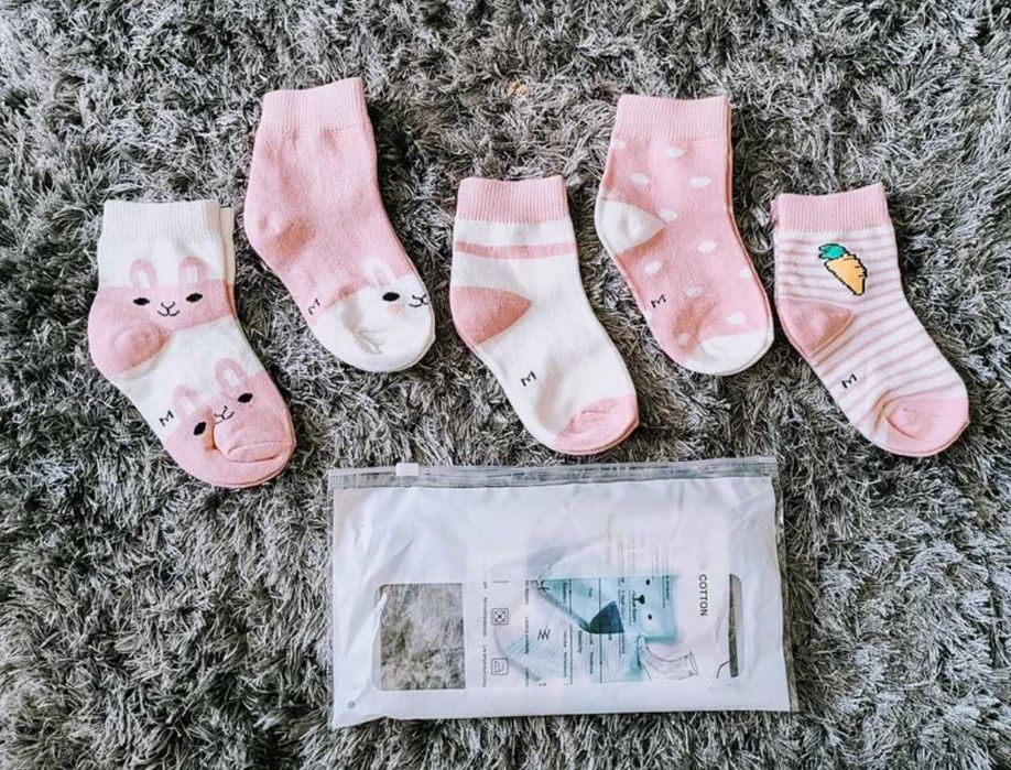 Nowe skarpetki niemowlęce 5-pak rozmiar 14-16 cm wysoka jakość