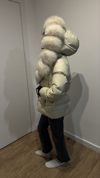 Куртка, пуховик з хутром песця