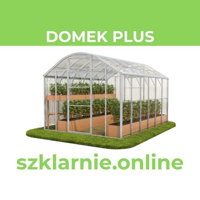 Szklarnia z poliwęglanu DOMEK 2.5m / DOMEK PLUS 3m / proste ściany | profil 40×20 | 4mm / 5mm / 6mm