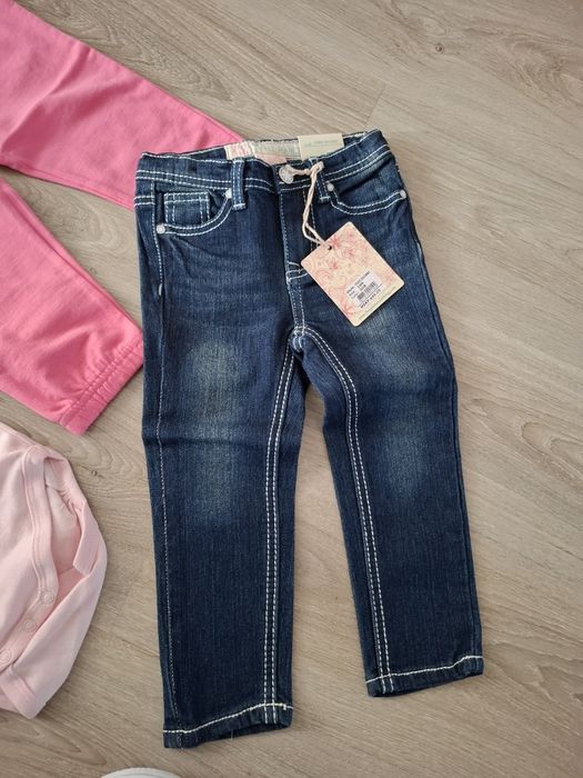 86 92 zestaw paka komplet nowych ubranek ciuchów dla dziewczynki