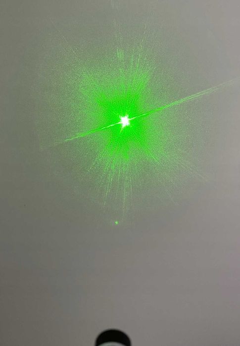 Mocny Zielony Laser Wskaźnik 4w1 Akumulator + Ładowarka + Soczewka