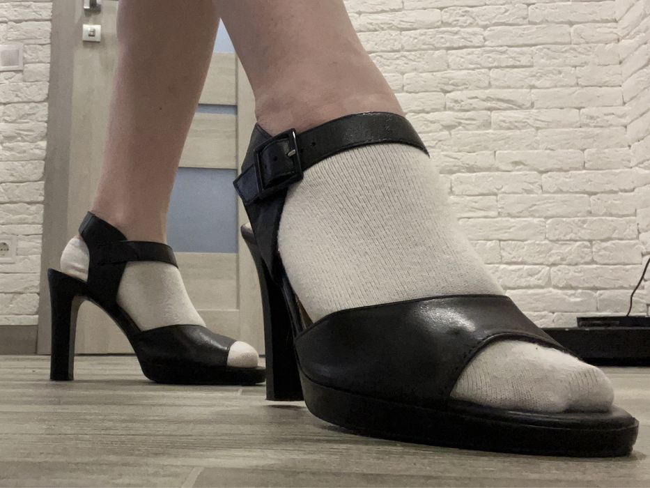 Жіночі шкіряні босоніжки Lasoski BREMA-12 Чорні