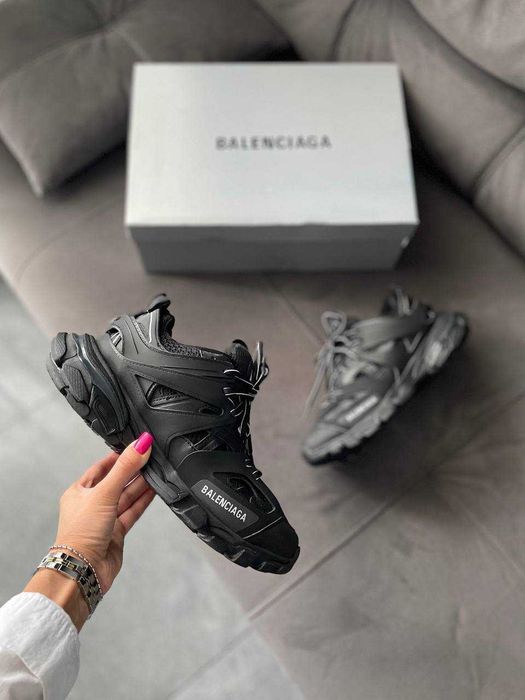 Кросівки Balenciaga Track 3.0 Black | кроси Баленсіага Трек 3.0 чорного кольору текстиль