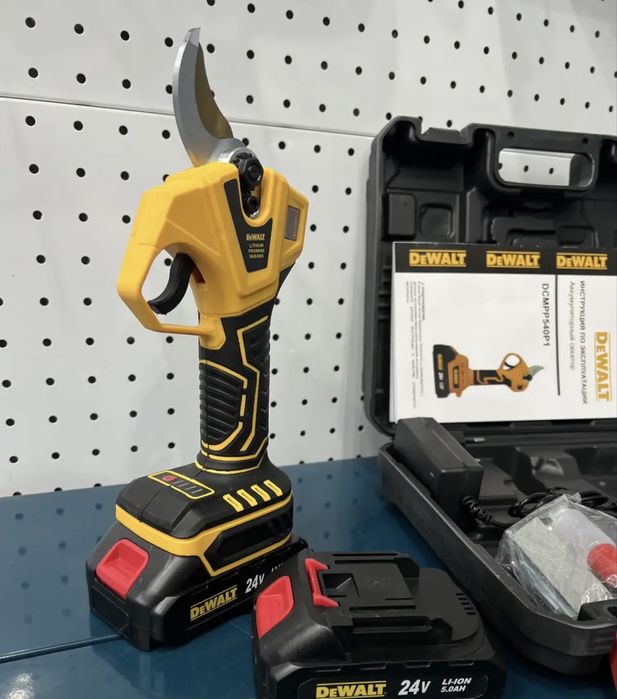 НАДІЙНИЙ секатор акумуляторний DeWalt + 2 АКБ сікатор Акум секатор