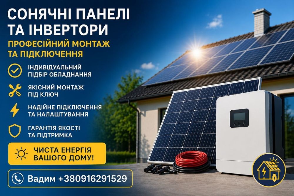 Монтаж та налаштування СЕС