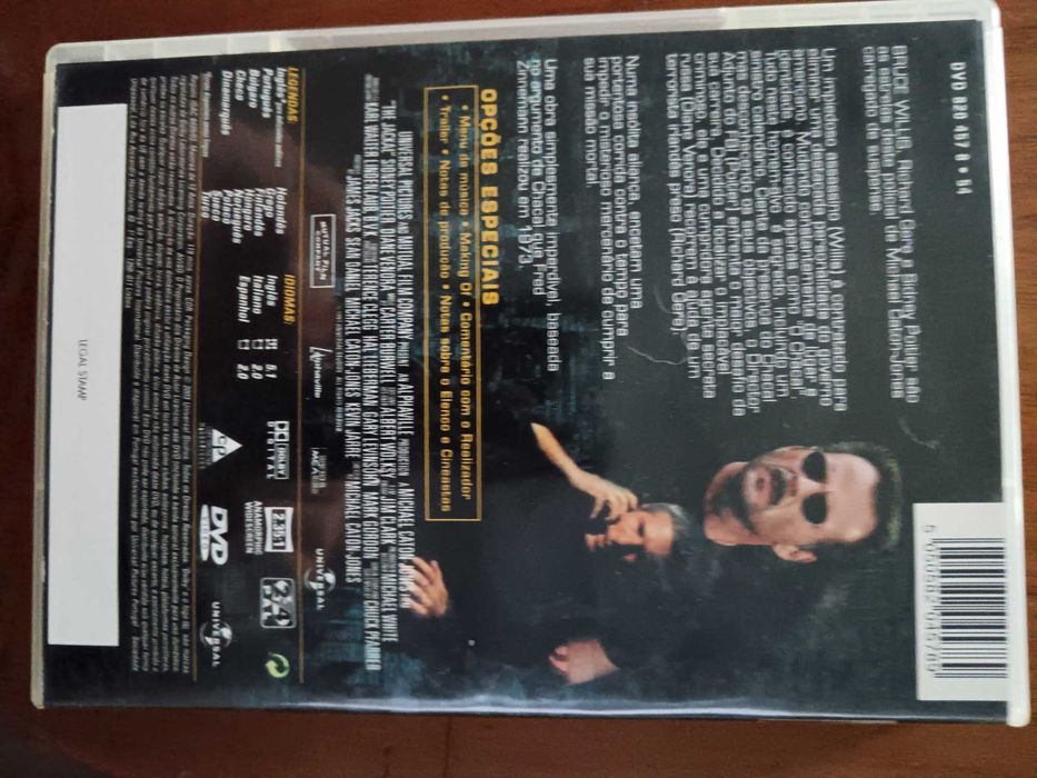filme dvd original - o chacal
