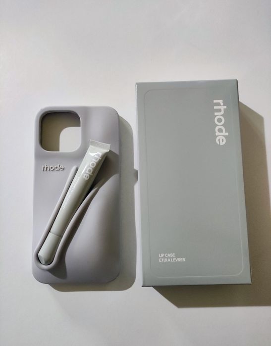 Rhode iPhone Unscented sans parfum case i błyszczyk komplet