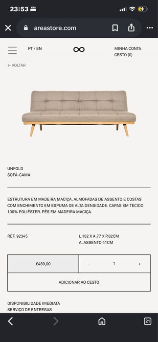 Sofá-cama AREA STORE