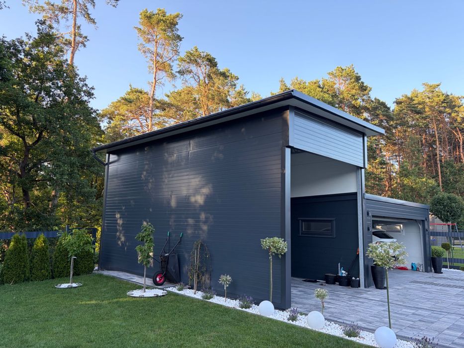 Hala stalowa PREMIUM 8,2x3,6m | Garaż | Wiata | Płyta warstwowa | Ocynk